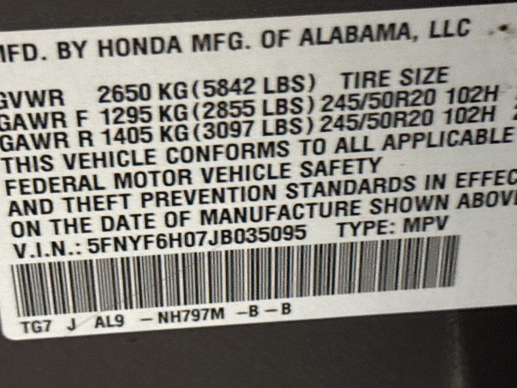 2018 Honda Pilot Elite