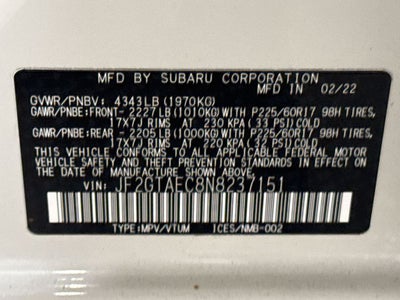 2022 Subaru Crosstrek Premium