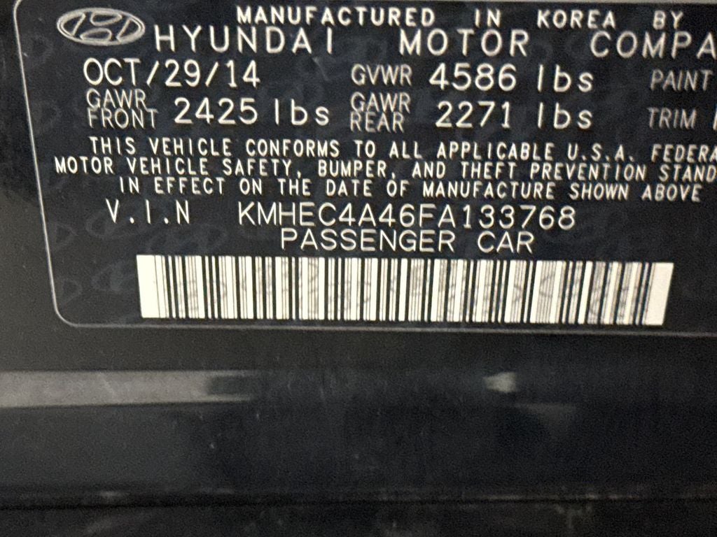 2015 Hyundai Sonata Hybrid Base