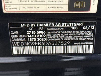 2013 Mercedes-Benz S-Class S 550