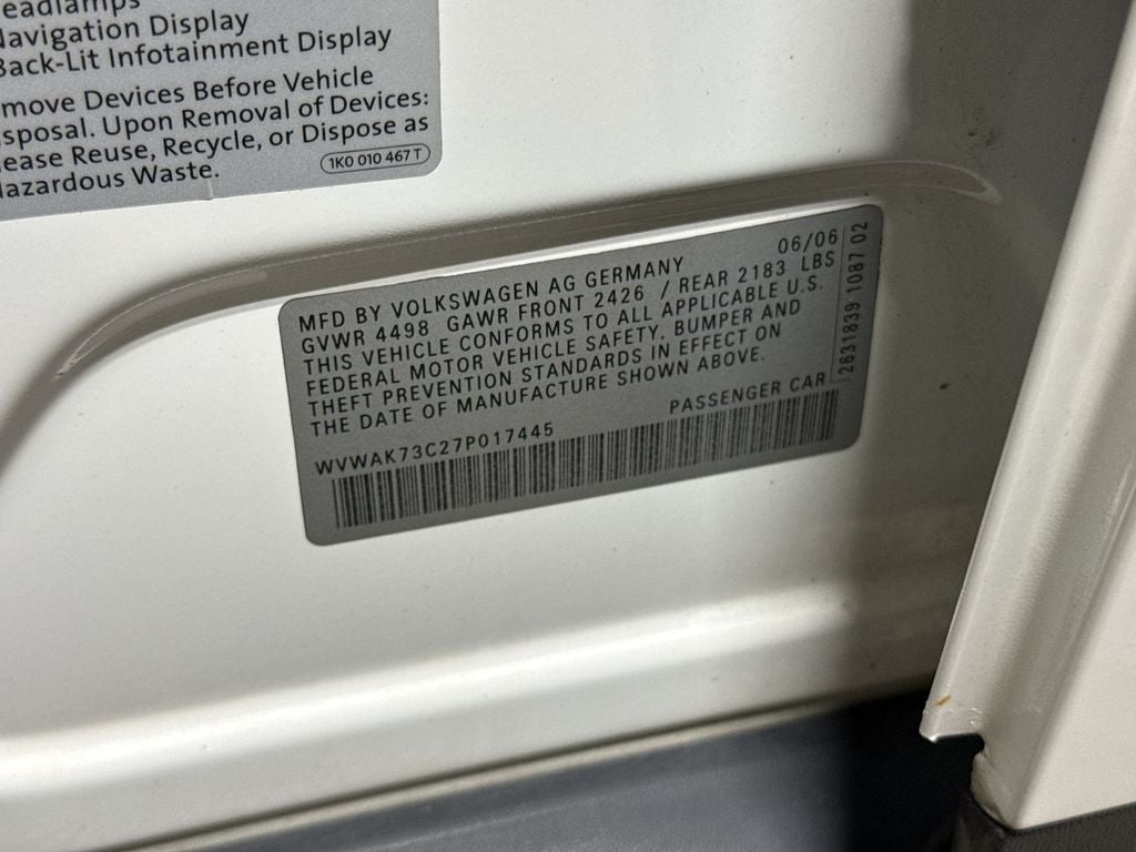 2007 Volkswagen Passat 2.0T