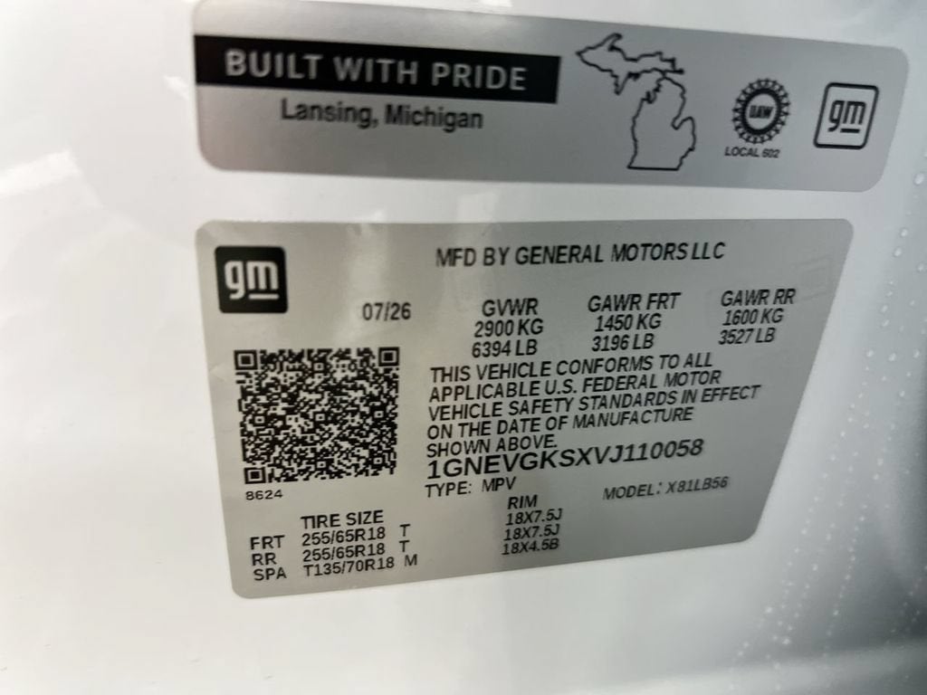 2027 Chevrolet Traverse LT