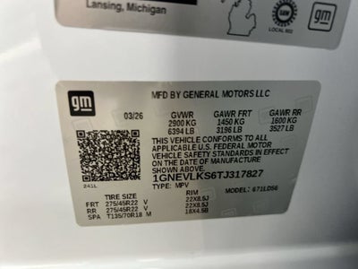2026 Chevrolet Traverse RS