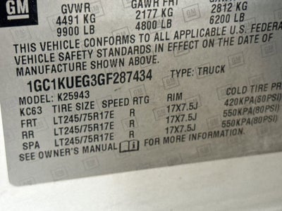 2016 Chevrolet Silverado 2500 HD Work Truck