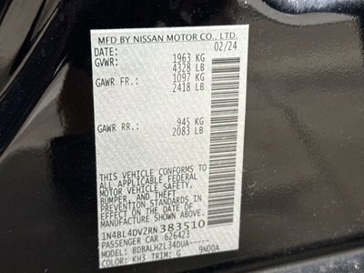 2024 Nissan Altima 2.5 SV