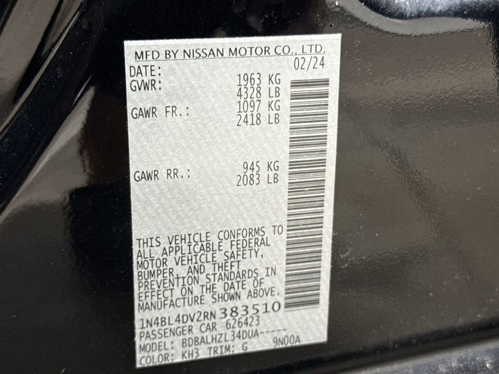 2024 Nissan Altima 2.5 SV
