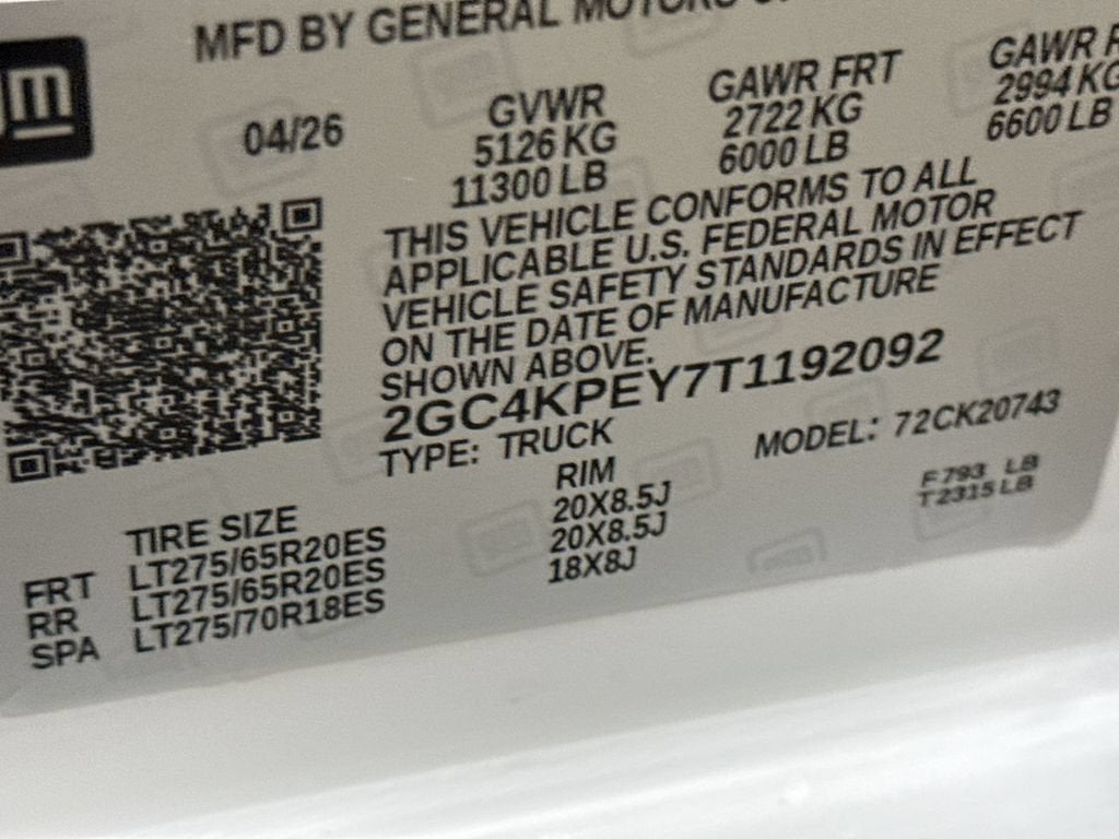 2026 Chevrolet Silverado 2500 HD LTZ