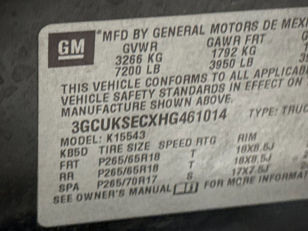 2017 Chevrolet Silverado 1500 LTZ