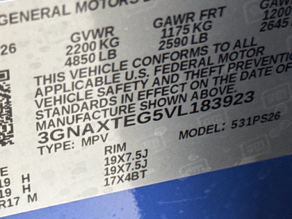 2027 Chevrolet Equinox RS