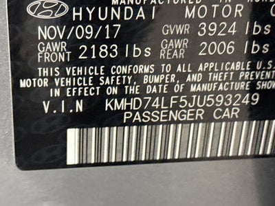 2018 Hyundai Elantra SE