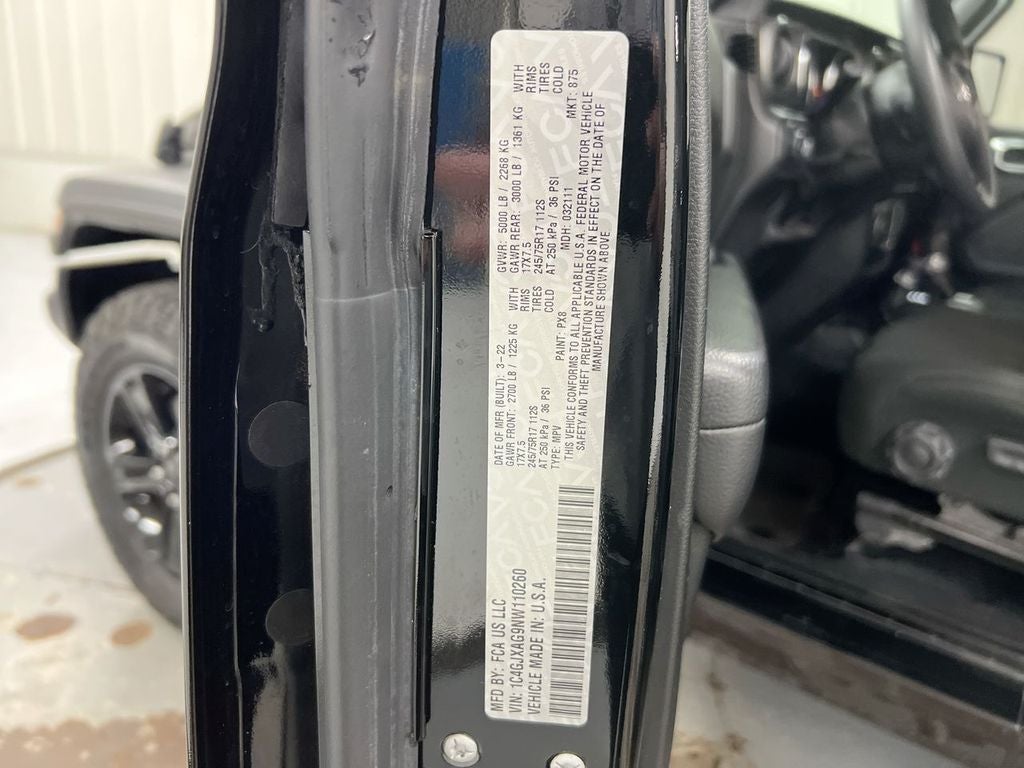 2022 Jeep Wrangler Sport