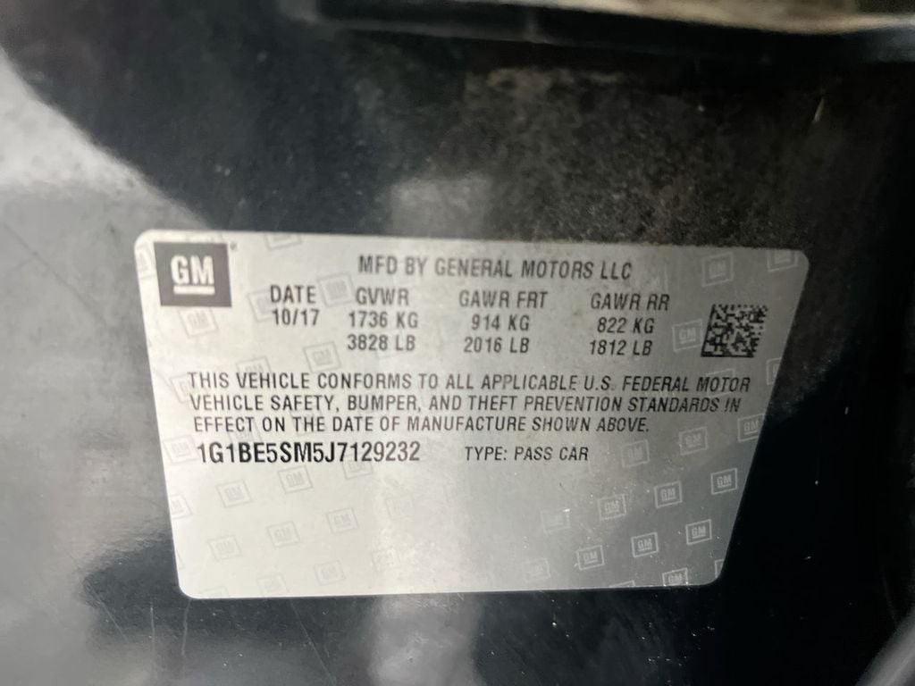 2018 Chevrolet Cruze LT