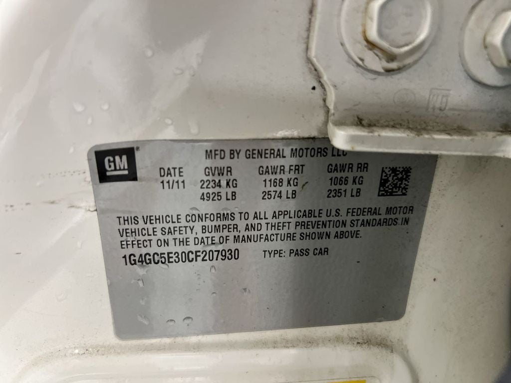 2012 Buick LaCrosse Leather Group