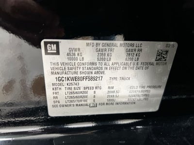 2015 Chevrolet Silverado 2500HD LTZ