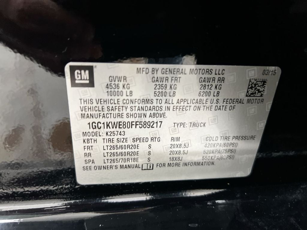 2015 Chevrolet Silverado 2500HD LTZ