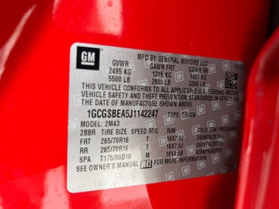 2018 Chevrolet Colorado Work Truck