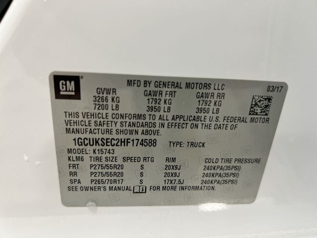 2017 Chevrolet Silverado 1500 LTZ