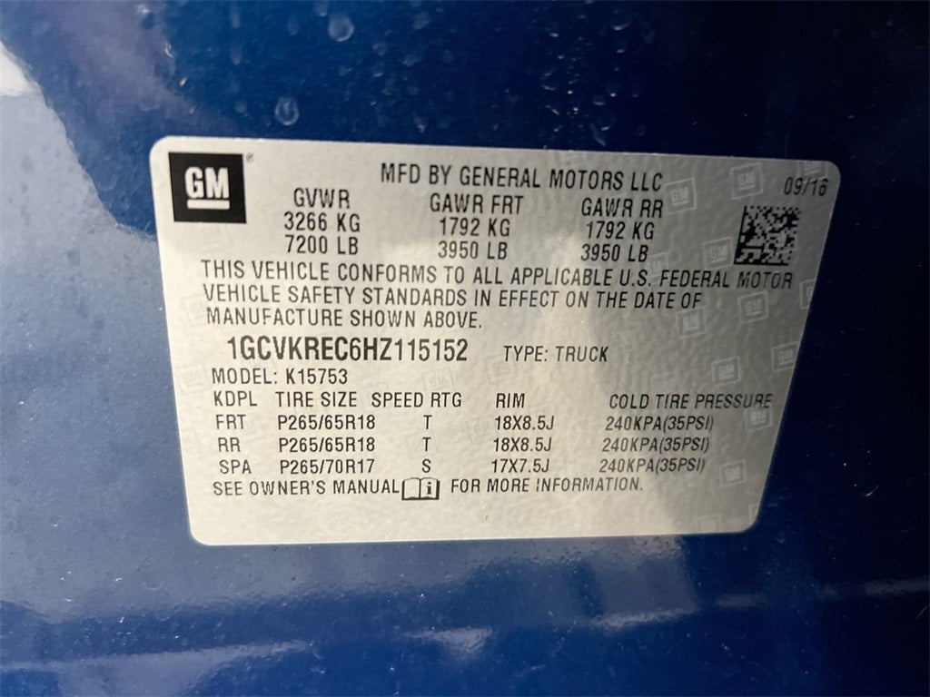 2017 Chevrolet Silverado 1500 LT