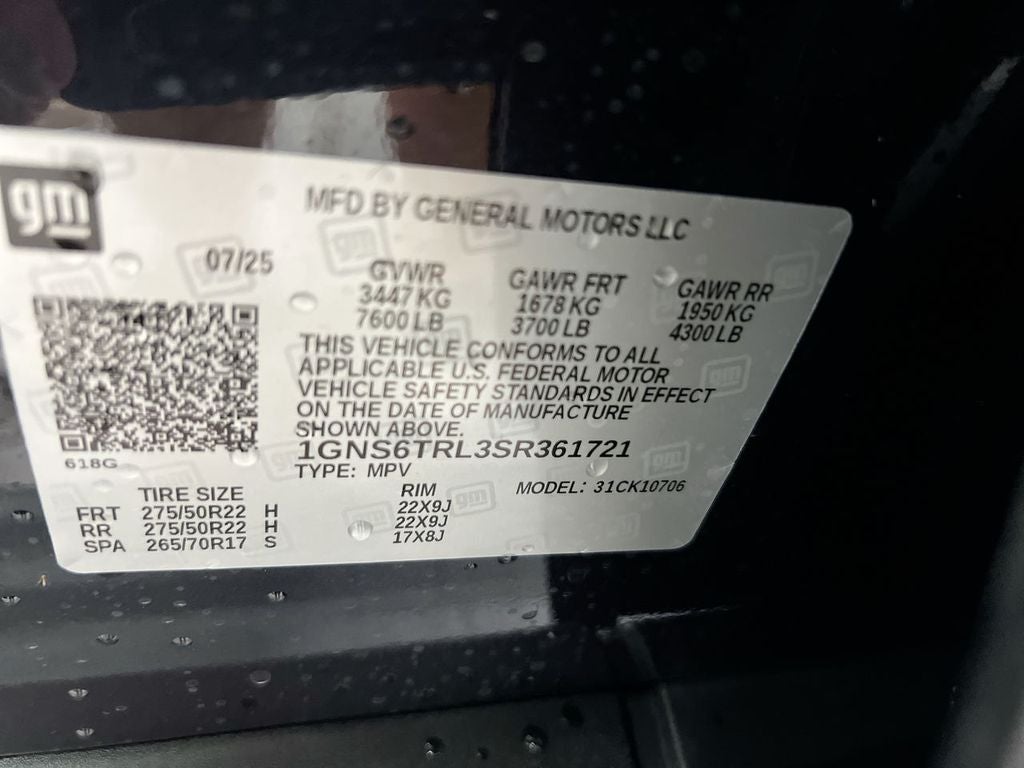 2025 Chevrolet Tahoe High Country