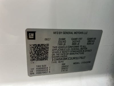 2018 Chevrolet Tahoe LT