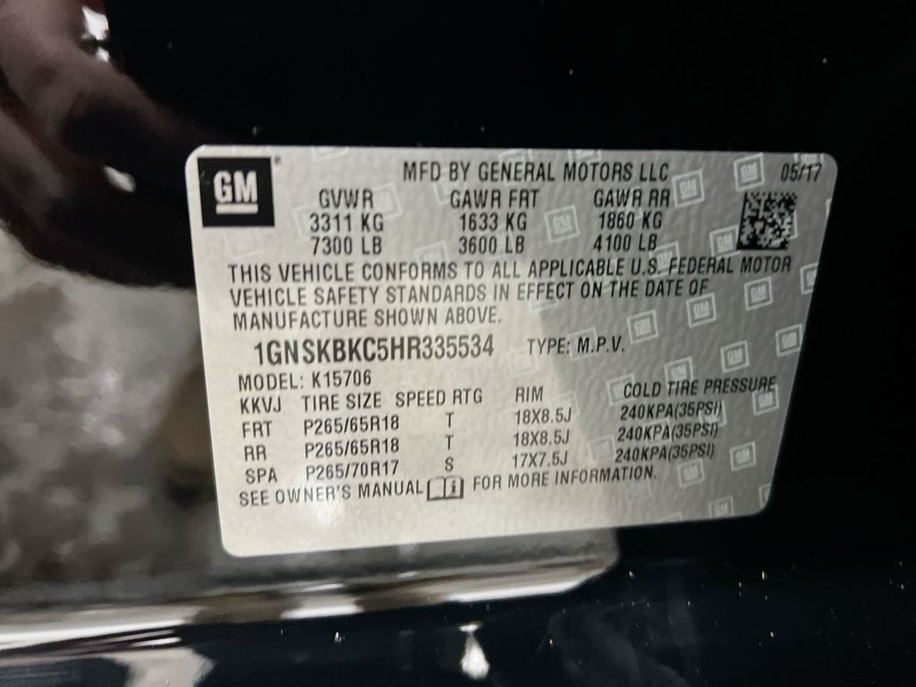 2017 Chevrolet Tahoe LT