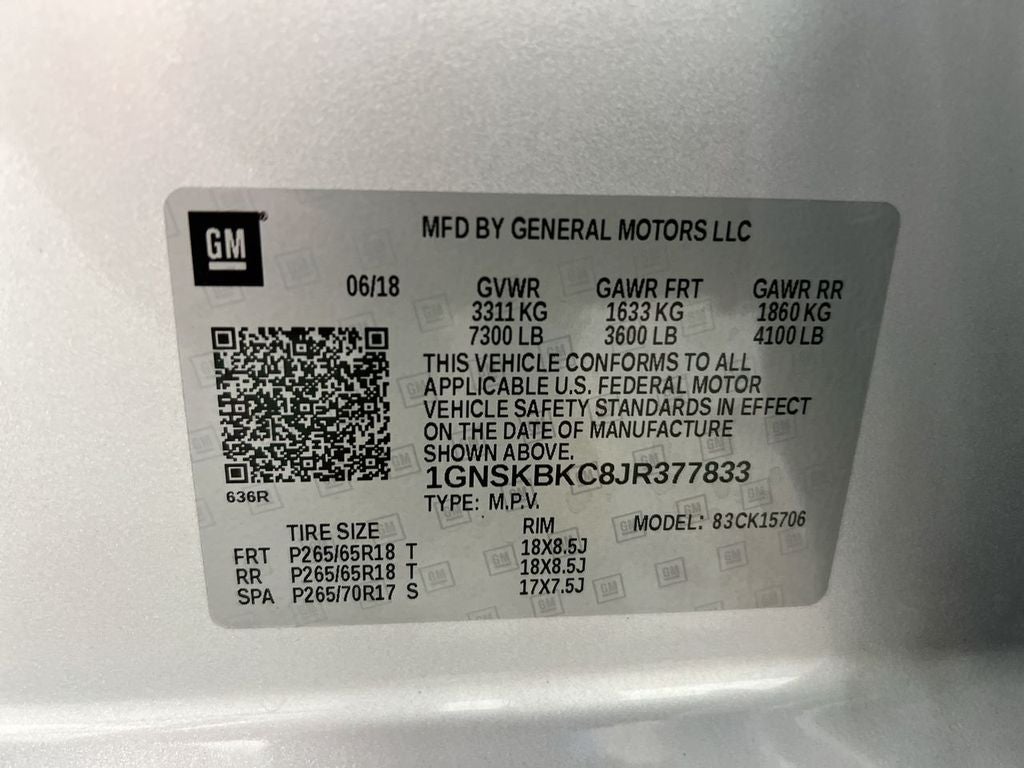 2018 Chevrolet Tahoe LT