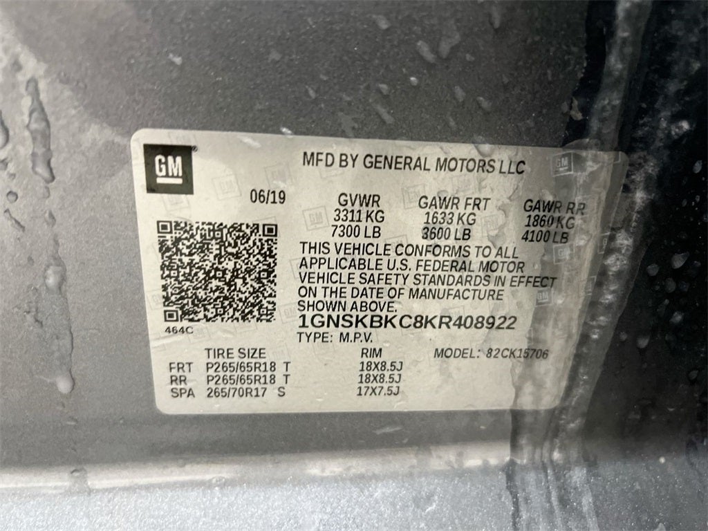 2019 Chevrolet Tahoe LT