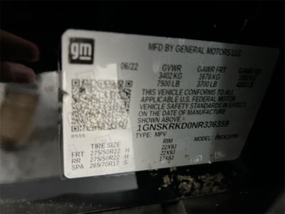 2022 Chevrolet Tahoe RST