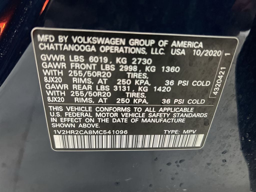 2021 Volkswagen Atlas 3.6L V6 SE w/Technology