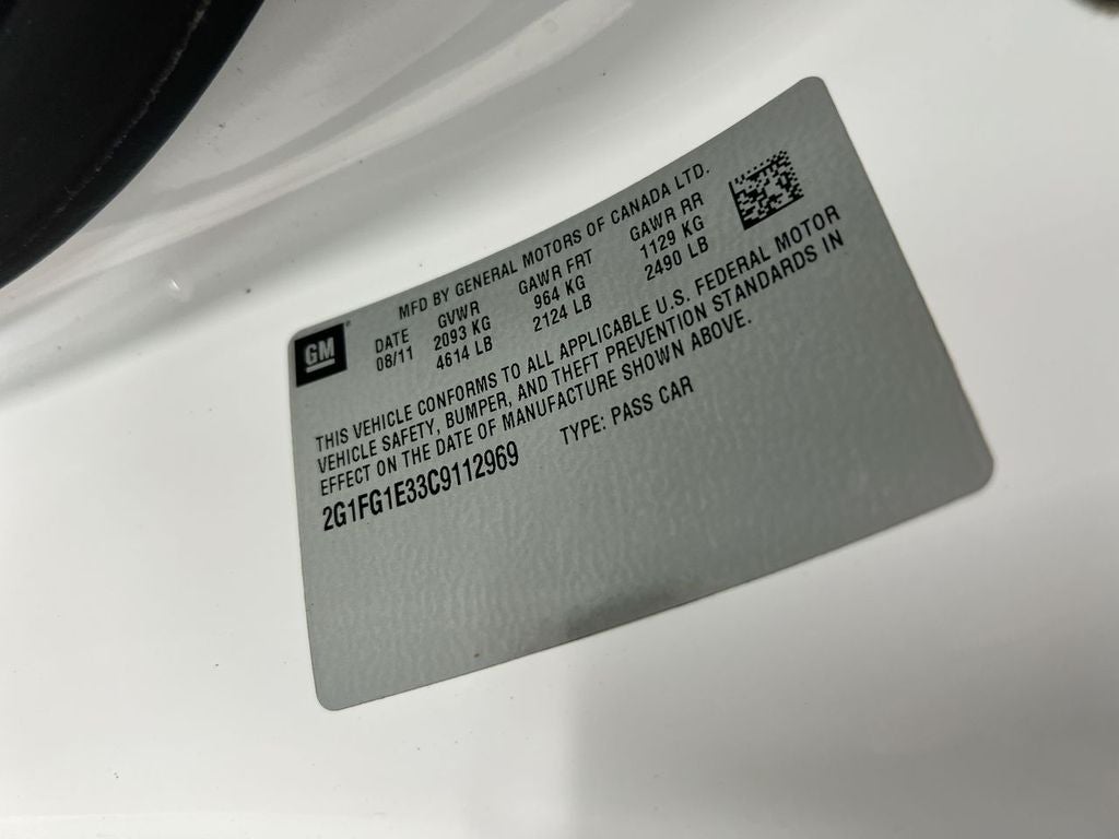 2012 Chevrolet Camaro 2LT