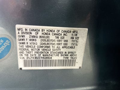 2007 Honda Ridgeline RT