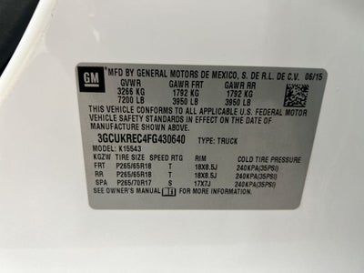 2015 Chevrolet Silverado 1500 LT