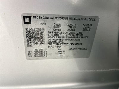 2018 Chevrolet Silverado 1500 LT