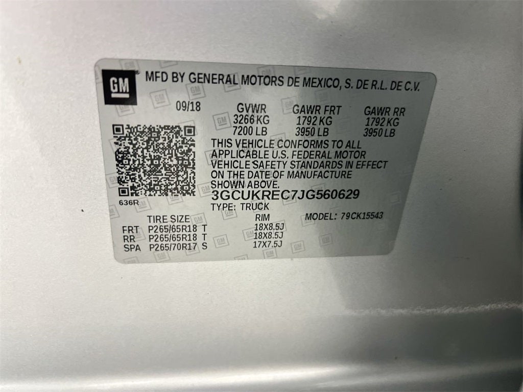 2018 Chevrolet Silverado 1500 LT