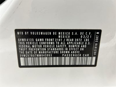 2021 Volkswagen Jetta 1.4T SE