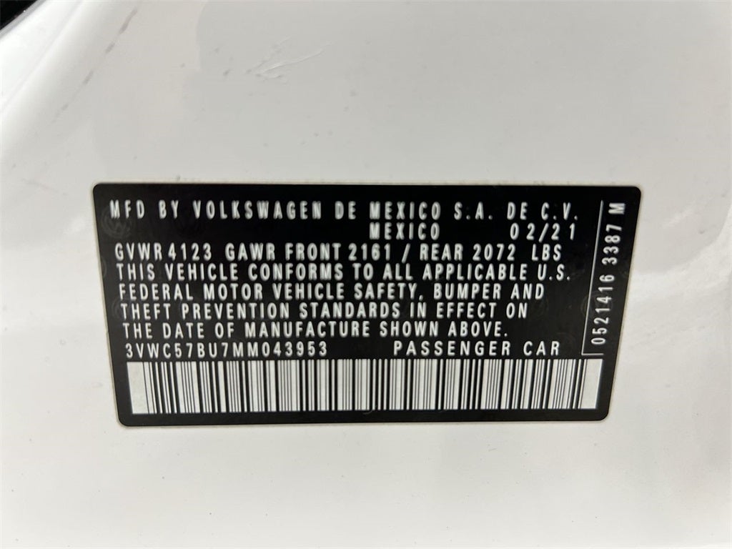 2021 Volkswagen Jetta 1.4T SE