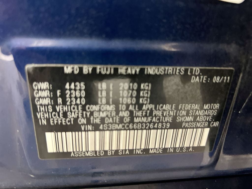 2011 Subaru Legacy 2.5i