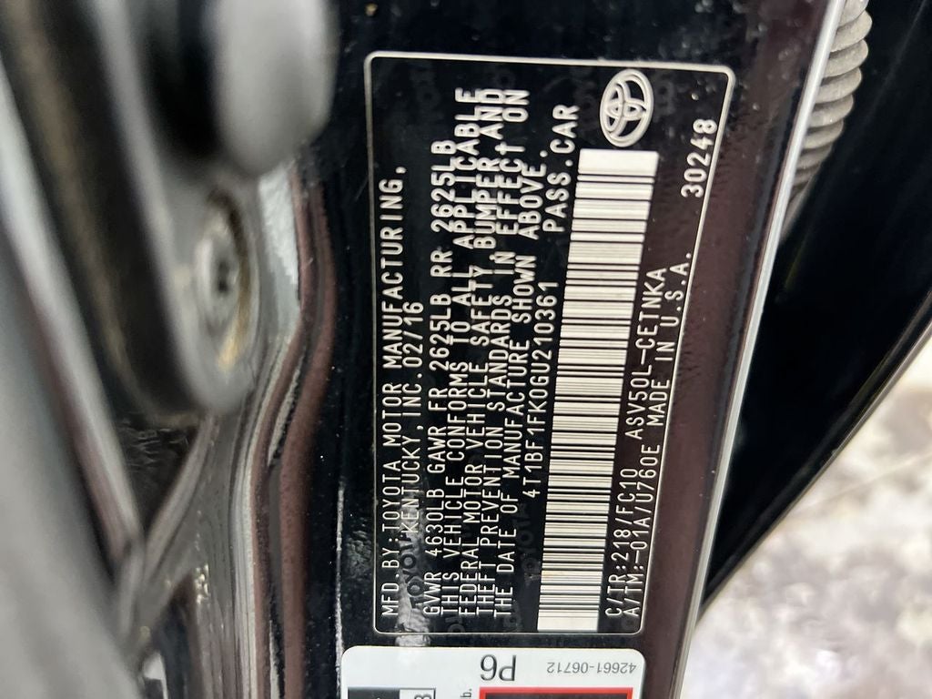 2016 Toyota Camry LE