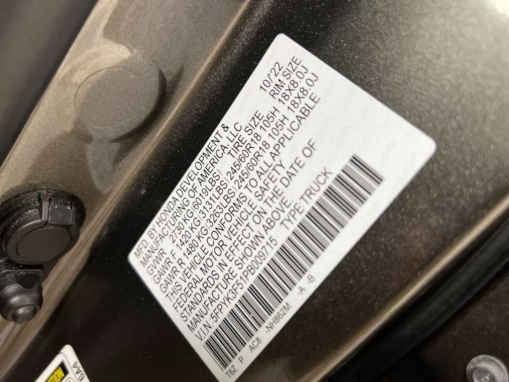 2023 Honda Ridgeline RTL