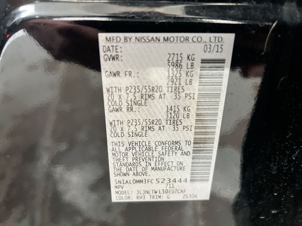 2015 INFINITI QX60 Base