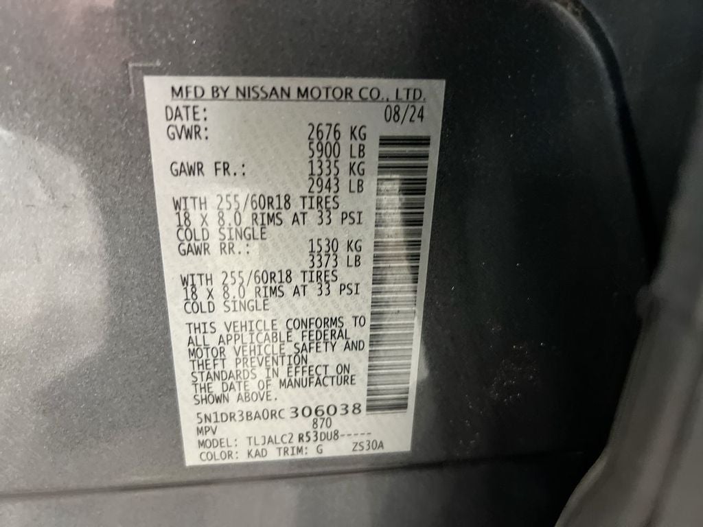 2024 Nissan Pathfinder SV