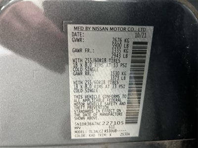 2022 Nissan Pathfinder SV