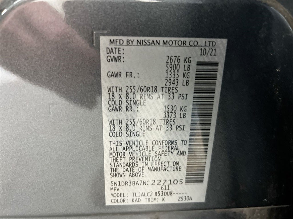 2022 Nissan Pathfinder SV