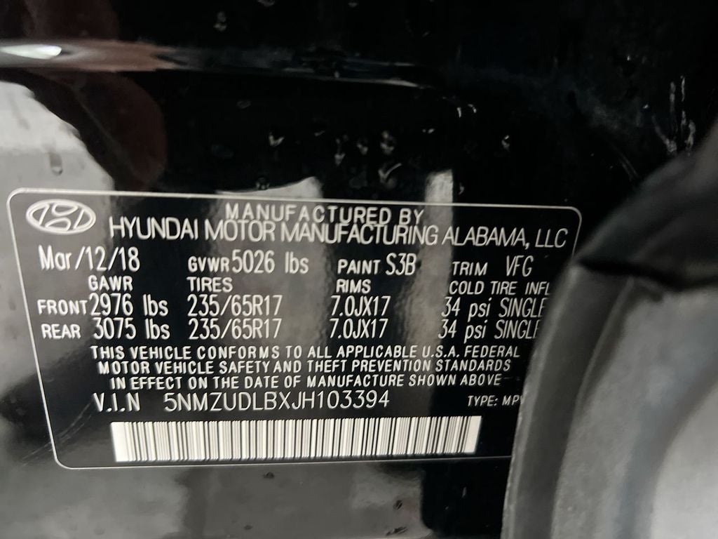 2018 Hyundai Santa Fe Sport 2.4 Base