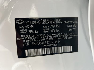 2018 Hyundai Elantra SEL