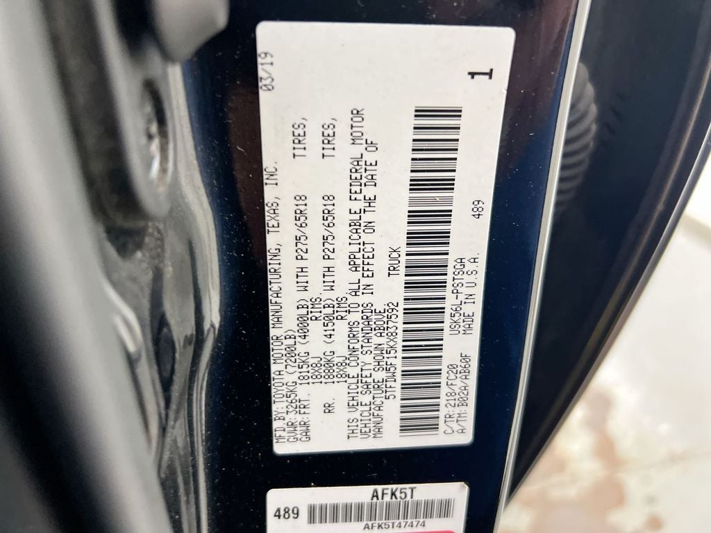 2019 Toyota Tundra SR5