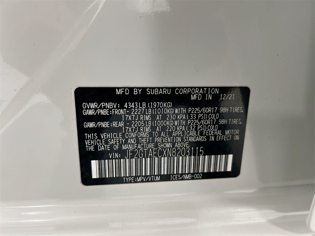 2022 Subaru Crosstrek Premium