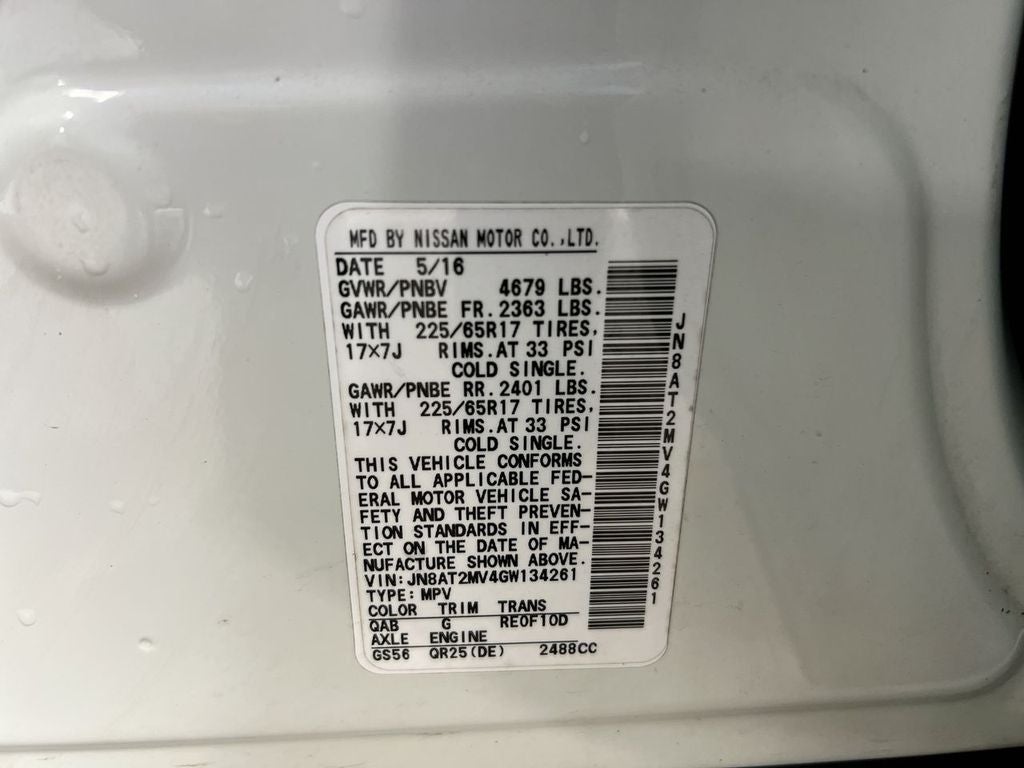 2016 Nissan Rogue SV