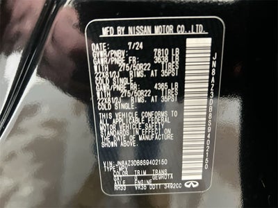 2025 INFINITI QX80 SENSORY