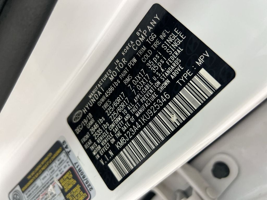 2019 Hyundai Tucson SE